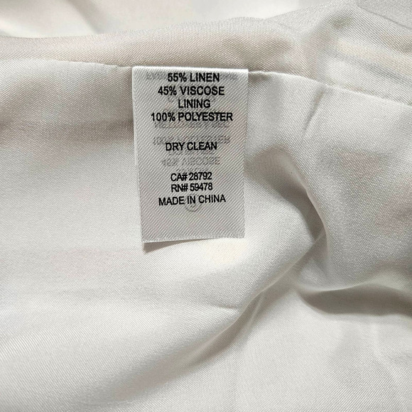 Rachel Zoe Pastel Striped Linen Oversized Padded Shoulder Blazer Jacket Size XS - Picture 6 of 8